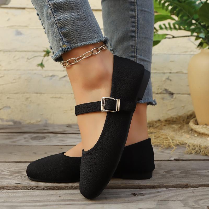 Fashion Sexy Leopard Low Heel Mary Jane Shoes Women 2025 Summer Round Toe Instep Buckle Strap Ballet Shoes Fashion Soft Sole Pumps