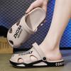 Fashion Summer Men's Fashionable Sandals Breathable New Trendy Garden Slippers Anti-Slip Home Shower Shoes Men's Beach Pool Slides Gym