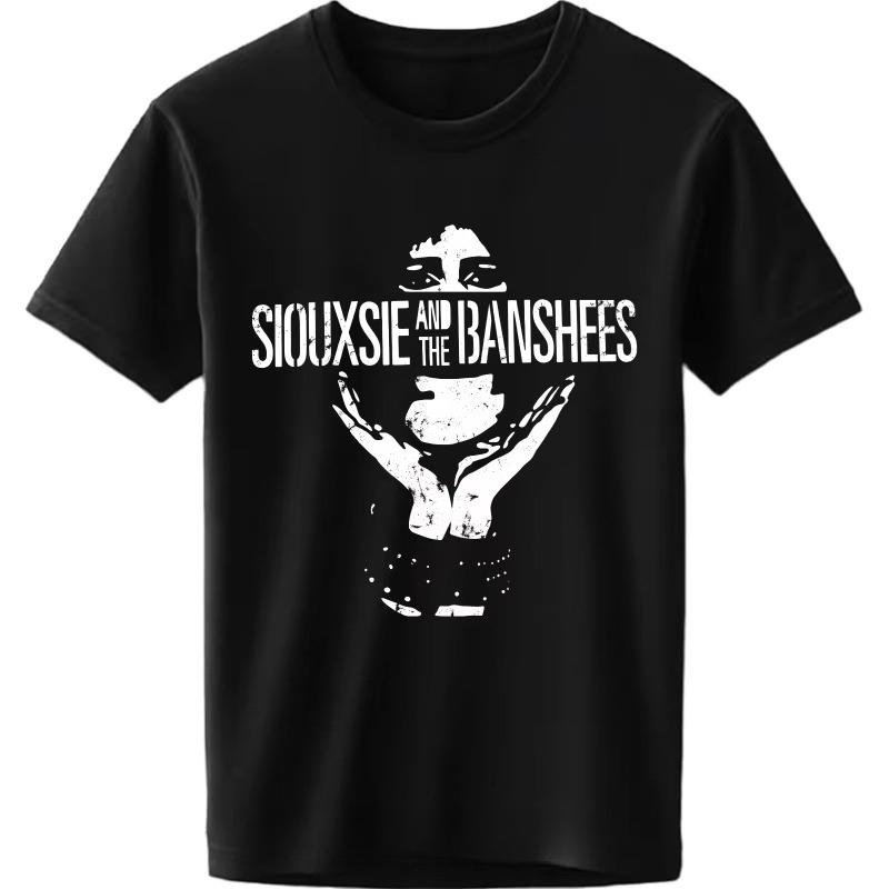 Graphic Summer Teenagers T Shirt Siouxsie And The Banshees Logo Design Short Sleeve Relaxed Fit Oneck Tee Shirt Cotton Tshirt...