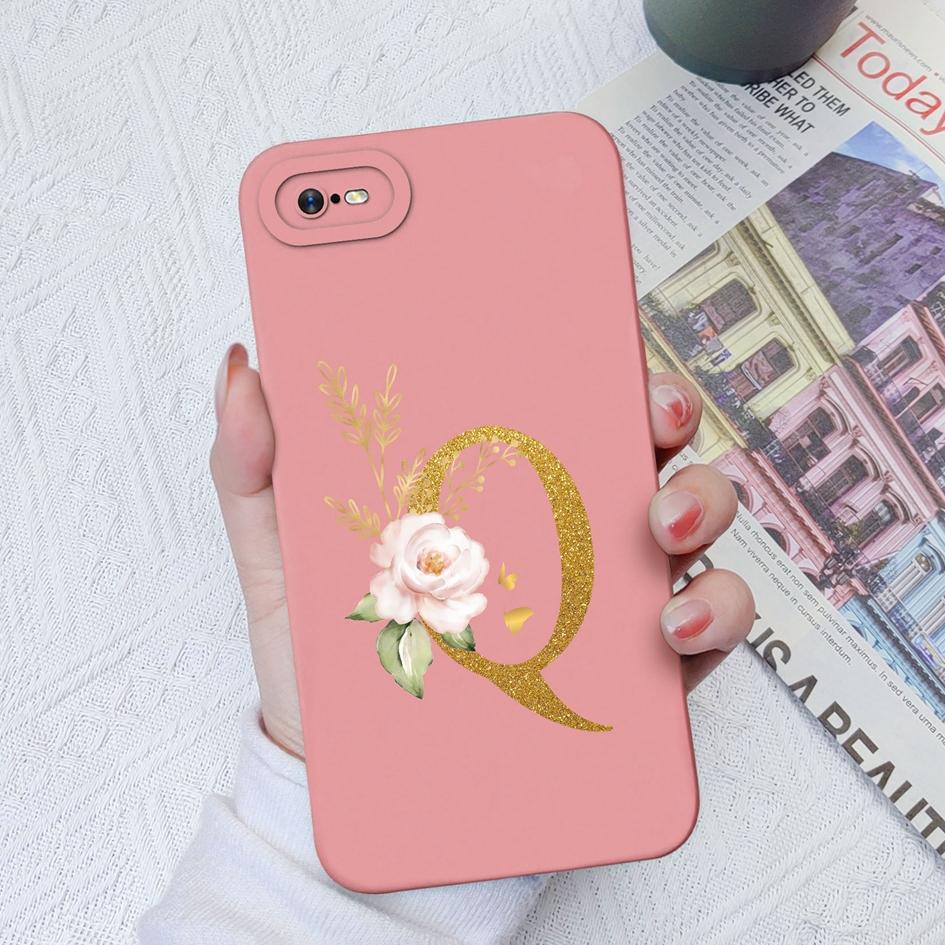 Для OPPO Realme C11 C12 C15 C33 C17 C35 C20 C30 Роскошный защитный квадратный жидкий силиконовый чехол из мягкого ТПУ с цветочными буквами для Realme Funda Coque, бампер