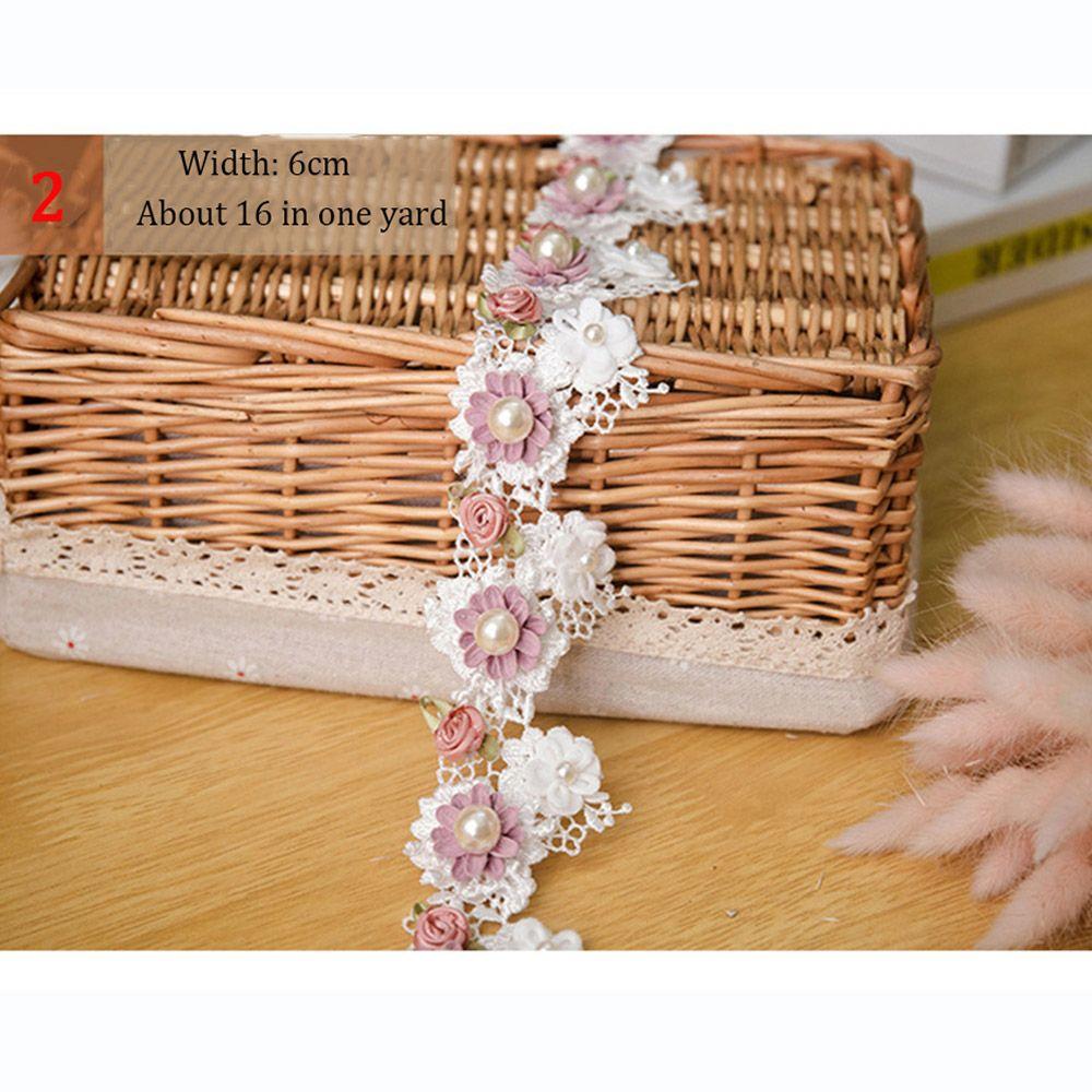 Fashion Cloth Decor Flower Embroidery DIY Craft Sewing Material Fabric Accessories Lace Ribbon