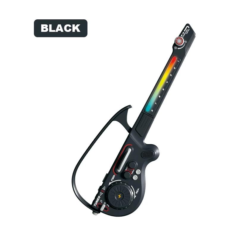 Dj Guitar With Lights Multi-Functional Electric Kids Musical Instrument String-Free Foldable Mobile Connection Kid Plaything Gifts