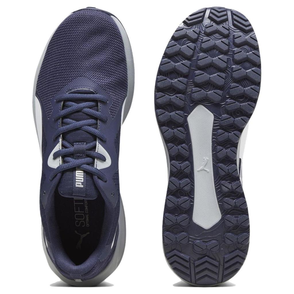 Puma Twitch Runner Ptx Удобные Универсальные Амортизирующие Прочные Кроссовки с Низким Верхом Унисекс Кроссовки для Бега Темно-Синие 377506-05