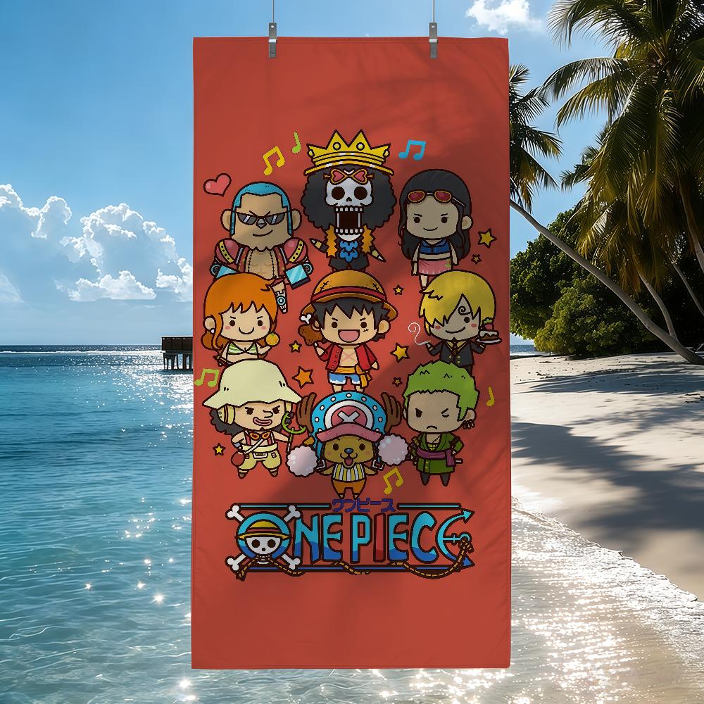 O-ONE P-PIECE Аниме Полотенце Быстросохнущие Пляжные Полотенца Подходят Для Бассейнов Кемпинга Йоги И Тренажерного Зала
