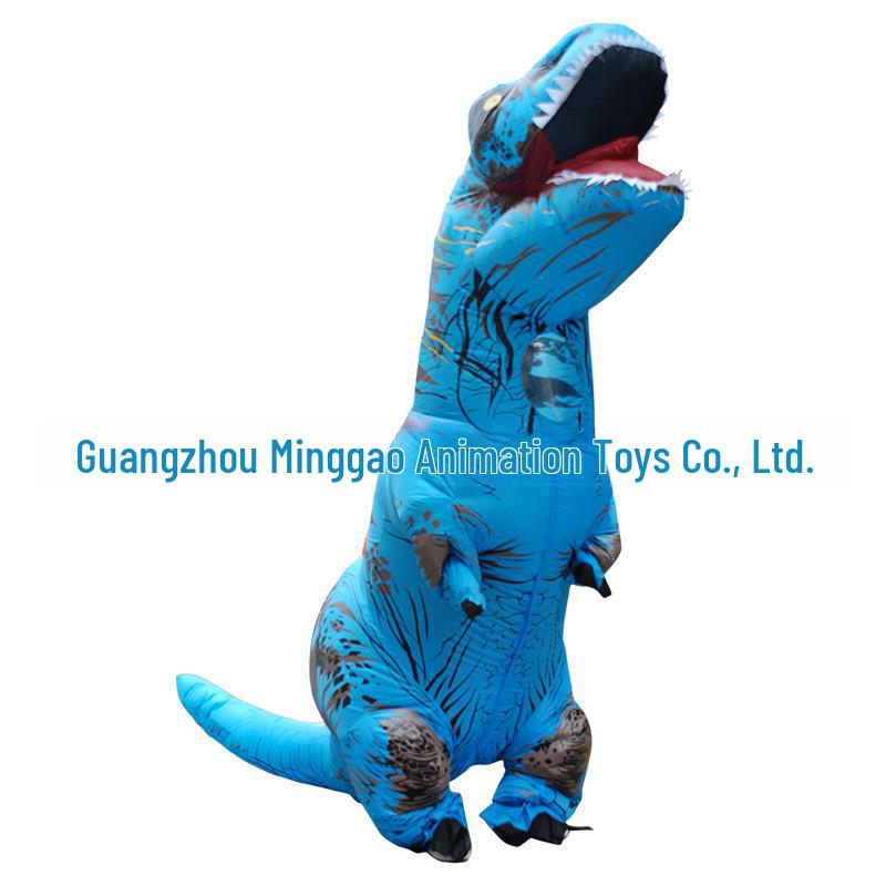 Надувной костюм динозавра тираннозавра рекса для Хэллоуина, Рождества и вечеринок – забавный наряд для ролевых игр