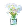 Mini Flower Vase Car Dashboard Decor Cute Center Console Accessory with Adhesive Realistic Micro-Landscape