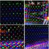 Net Lights, Outdoor Net String Lights 192LED 3*2 Meter 8-Modes with 30V Safe Voltage for Christmas Wedding Garden Decorations