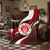 FC St. Pauli Football Print Flannel Blanket Soft Warm Sofa Bed Throw Blanket For Home Office Bedroom