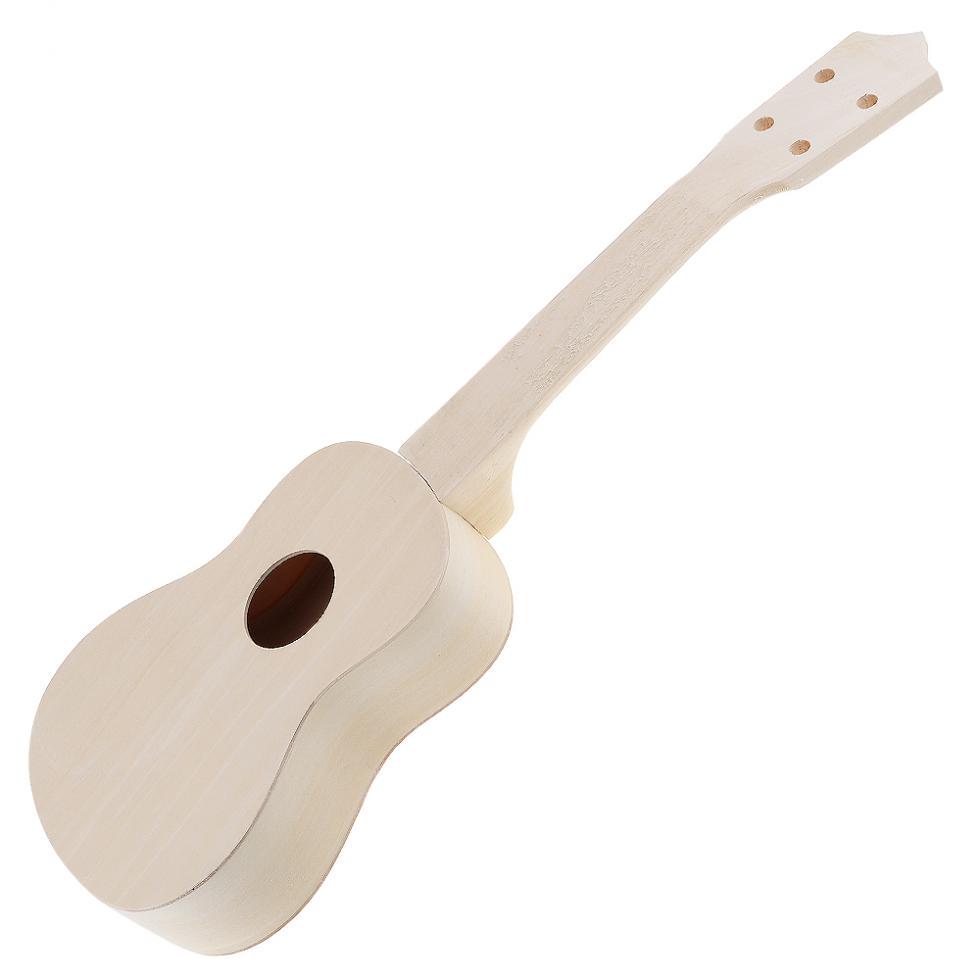 21 Inch Ukulele DIY Kit Basswood Soprano Hawaii Guitar Handwork Painting for Parents-child Campaign