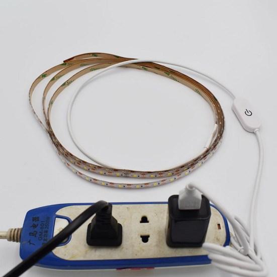 Светодиодная лента с регулируемой яркостью, без мерцания, самоклеящаяся, простая установка, USB-световая лента с функцией Plug-and-Play, офисные принадлежности