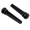 Musiclily Ebony Guitar Bridge Acoustic Guitar End Black of Pins, Pins, (Pack 6)