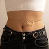 Women Bikini Crossover Body Chain Belly Waist Chain Wear Body Jewelry Bohemian Style