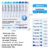 Blue Fruit M510 Soft Head Acrylic Marker Pen Set - 9 Colors for Art, Painting, and Graffiti