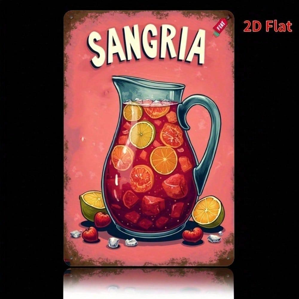 Винтажная металлическая настенная табличка Sangrla 8x12 дюймов, Ржавая железная табличка, Плоский декор для крыльца, Кафе, Уличных пространств