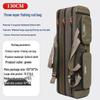 Waterproof Lightweight Canvas Fishing Rod Bag - Large Capacity, Portable, Multifunctional, Stylish Design