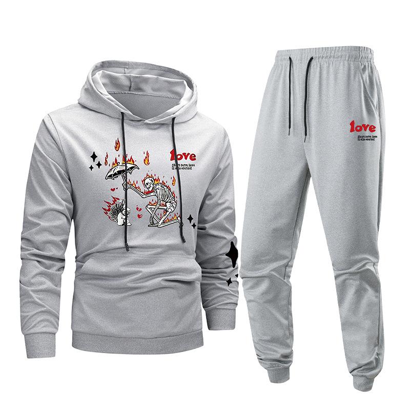 Спортивный костюм Худи Двойка Спортивный костюм Мужской костюм для бега