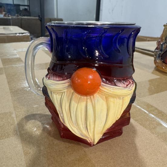 Picture Book Cup 3D Book Stacking Mug Hand-Drawn Literary Coffee Cup for Book Lovers Teachers Librarians