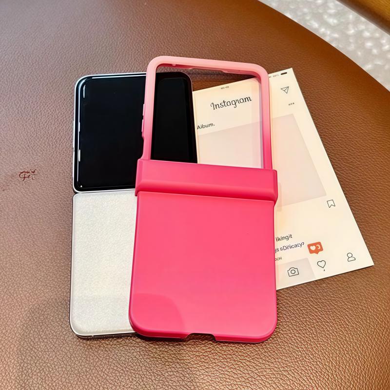 Роскошный яркий чехол-книжка из силикона конфетного цвета для Samsung Galaxy Z Flip 7 6 5 4 3 Zflip7, матовая противоударная твердая ПК-накладка