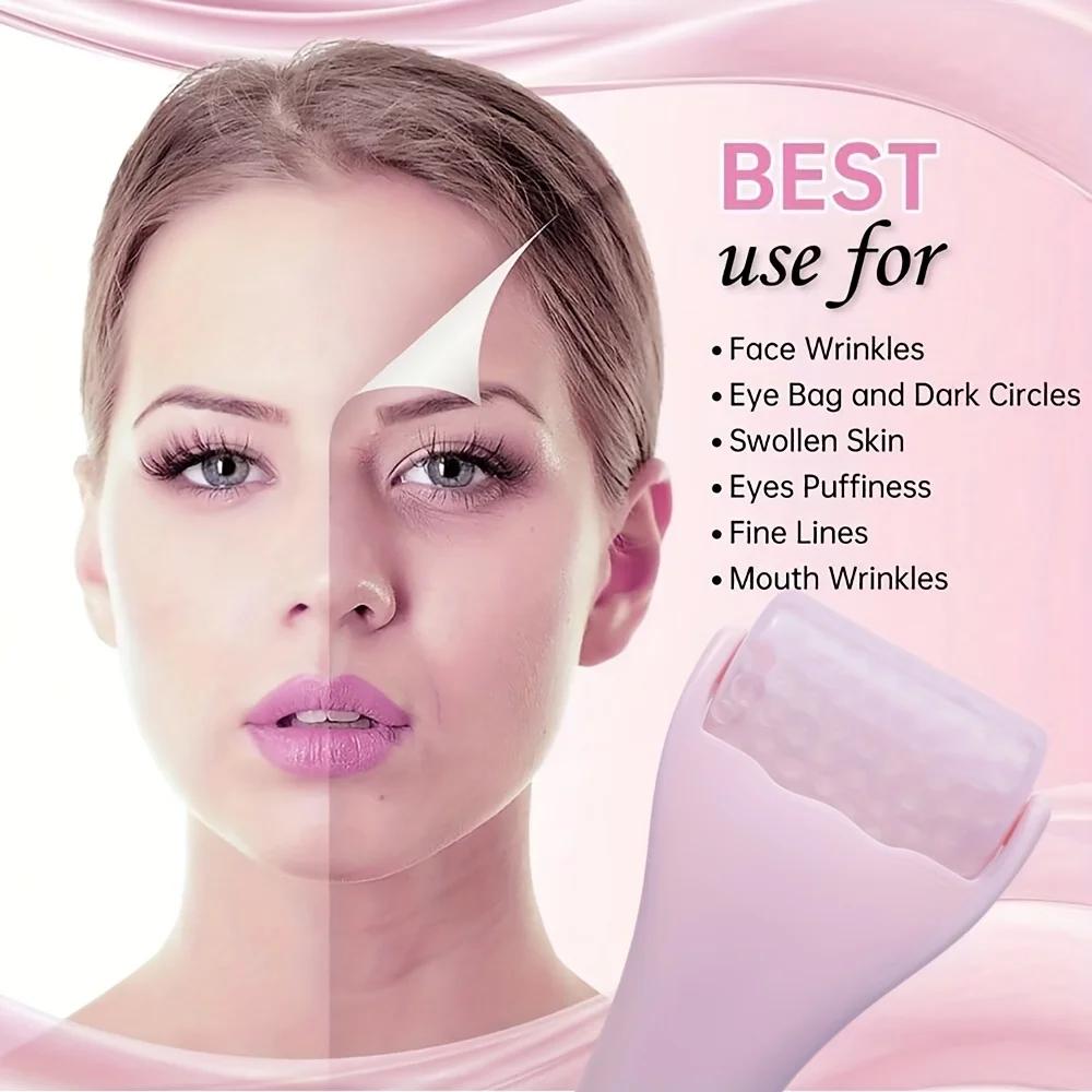 Уход за кожей Ролик для лица Холодный ледяной ролик Массажер Бытовой прибор для подтяжки кожи Укрепление кожи Снятие усталости Массажер против старения