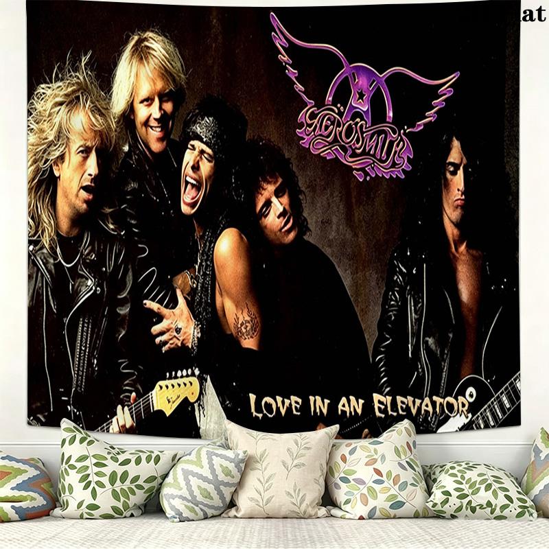 Стена Aerosmith Гобелен Эстетичное настенное панно Печатная тканевая одеяло Декоративные гобелены для спальни гостиной Домашний декор