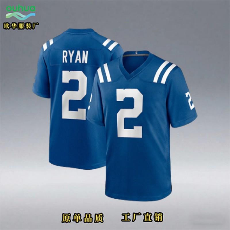 Indianapolis Colts NFL Football Jersey Custom Embroidered Number 2 5 28 Men Women Sportswear Winter