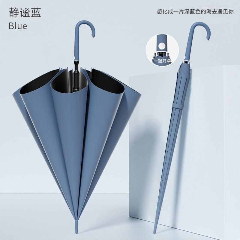 Зонт мужской большой автоматический прямой с длинной ручкой для гольфа