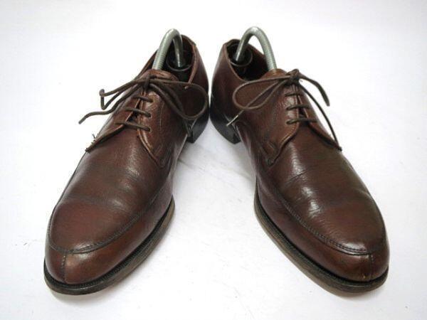 NUNN BUSH USA винтажные кожаные туфли с U-образным мысом 11D 28.5-29.5 коричневые Goodyear(ИСПОЛЬЗОВАЛ)