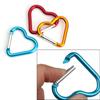 Accessories Water Bottle Hanging Aluminum Carabiner Heart-shaped Buckles Keychain Clip Keyring Hook