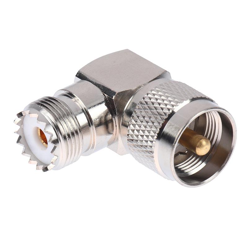 UHF Male PL-259 PL259 на UHF Female SO-239 SO239 Угловой 90 RF Адаптер разъем