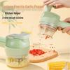 Second Gen Electric Handheld Veggie & Baby Food Cutter - Multi-Functional Garlic Masher & Meat Mincer