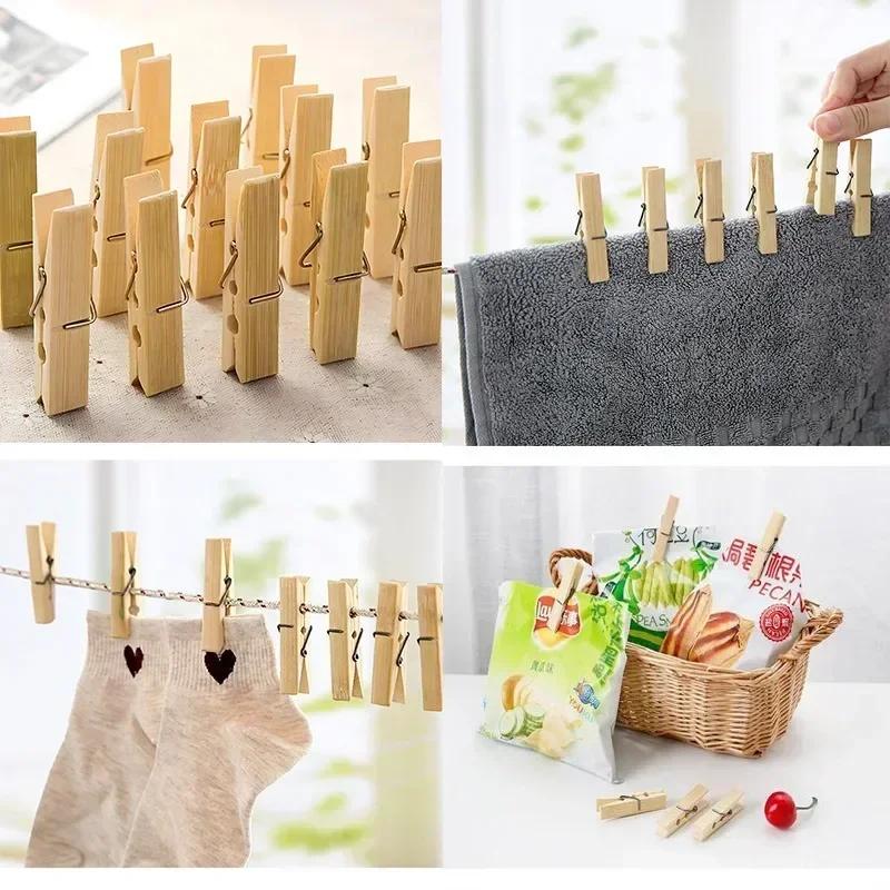 50 шт. прищепок для белья, деревянные прищепки, 7,2 см, натуральный цвет дерева, прочные деревянные зажимы для подвешивания одежды, декоративные фотографии для улицы