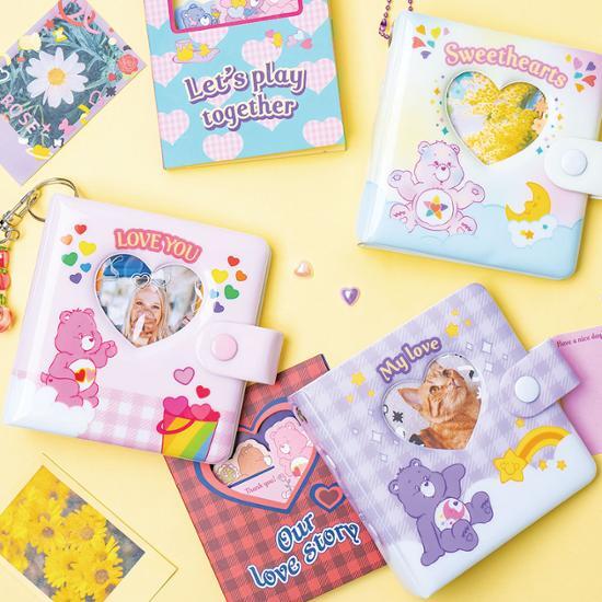 Карманная папка с 3 отверстиями Luca Lab Care Bear Heart — популярная фраза в Корее.