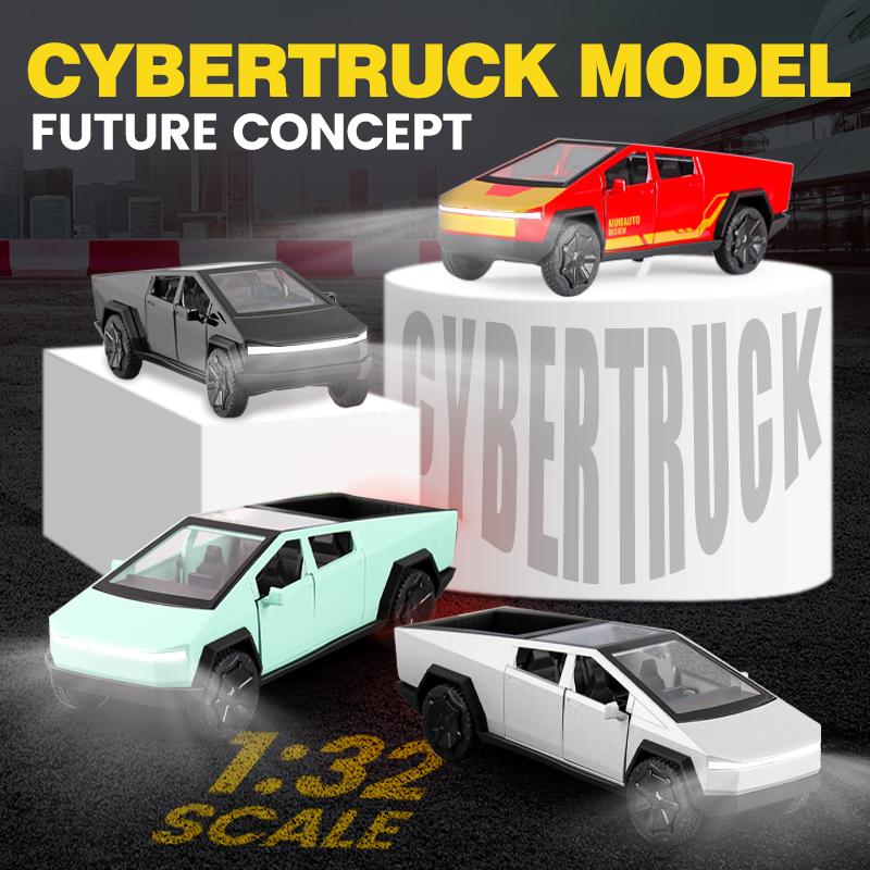 1:32 Сплав Модель автомобиля Cybertruck Пикап Литые Металлические Игрушки Внедорожники Модель автомобиля Симуляция Коллекция Детские Подарки