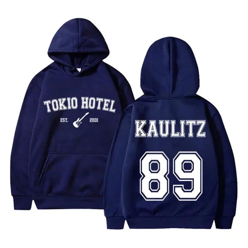 Толстовки с капюшоном для рок-группы Tokio Hotel Kaulitz, женская толстовка с капюшоном в стиле хип-хоп, пуловеры в стиле Харадзюку, толстовки большого размера, одежда