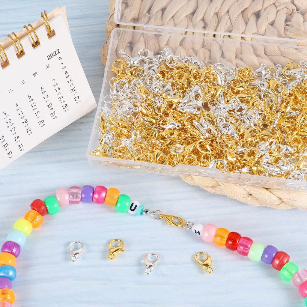 Набор из 240 шт. незамкнутых соединительных колец и 120 шт. застежек-лобстеров для изготовления украшений своими руками