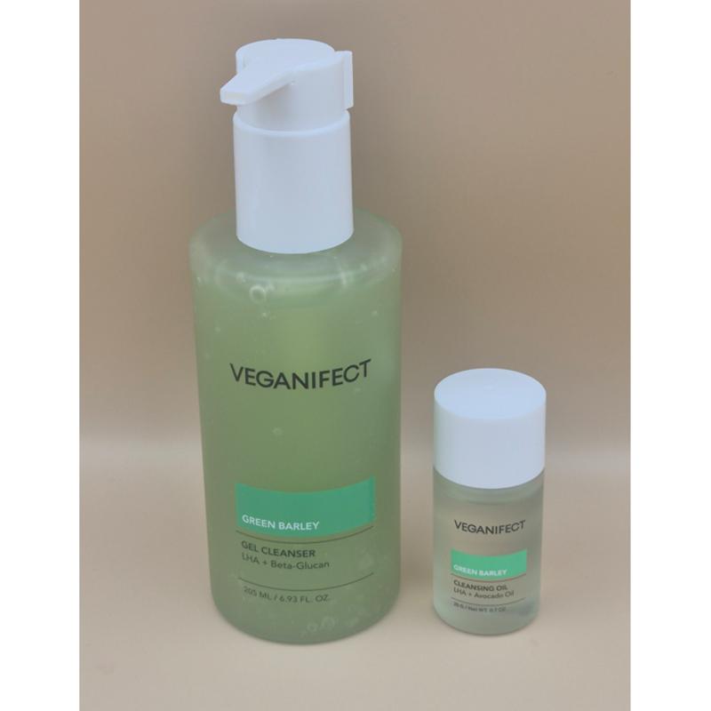 Vegan Effect Clean & Glow Green Barley Gel Cleanser, 205ml, 1 pcs