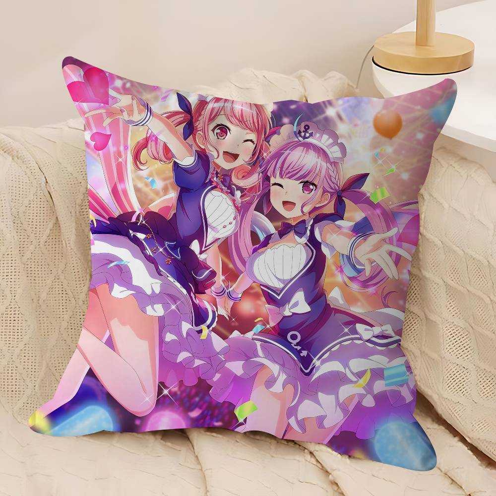 Cute B-Bang D-Dream Personalized Picture Text Home Decorative Pillows Household Gifts 45x45cm