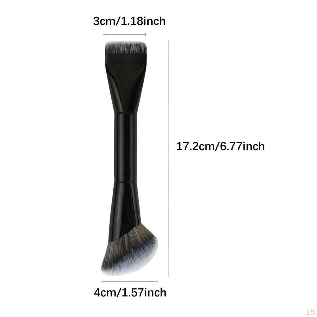 Кисть для тональной основы Двусторонняя Многофункциональная для макияжа лица для нанесения пудры Жидкий крем