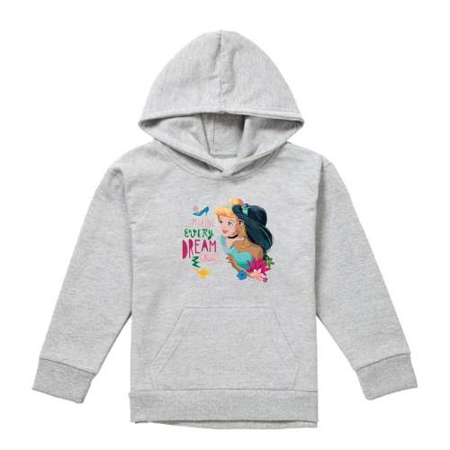 Disney Princess Childrens/Kids Making Every Dream Count Cinderella & Jasmine Heather Hoodie