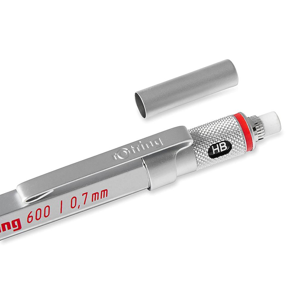 Rotring Mechanical Pencil Rotring 600 Silver Japanese 0.7mm 1904-444 [Genuine Product]