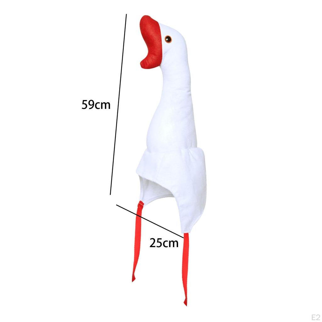Плюшевая шапка-гусь, головной убор, забавный, для взрослых, декоративный, для фото, женский, зимний костюм животного для