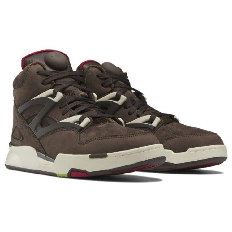 Reebok Кроссовки унисекс Pump Omni Zone 2 ко Дню святого Валентина Коричневые гризли-коричневые темно-коричневые IE9342