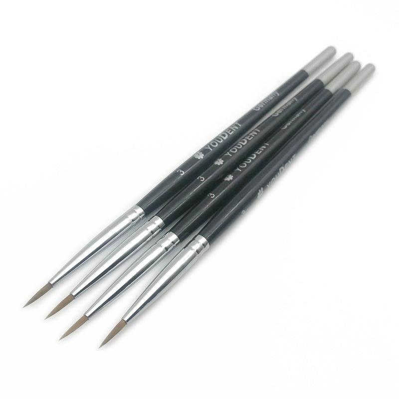 4 шт., стоматологическая фарфоровая щетка, ручка, зубной техник, инструменты, принадлежности для стоматологических лабораторий