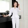Chinese Style Summer Short-sleeved Beauty Salon Suit Top + Pants Two-piece Female Spa Beautician Clothing Hotel Massage Overalls Korean Overalls