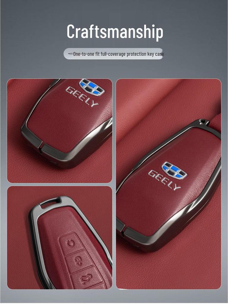 Совместимый чехол для ключей для Geely: Emgrand S, Xingyue L, Boyue, Xingrui, Bin Yue, Bin Rui, Denim, Galaxy L7X6