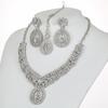 Серьги со стразами, колье, ожерелье, свадебные комплекты ювелирных изделий, костюм для вечеринки невесты, аксессуары для платья