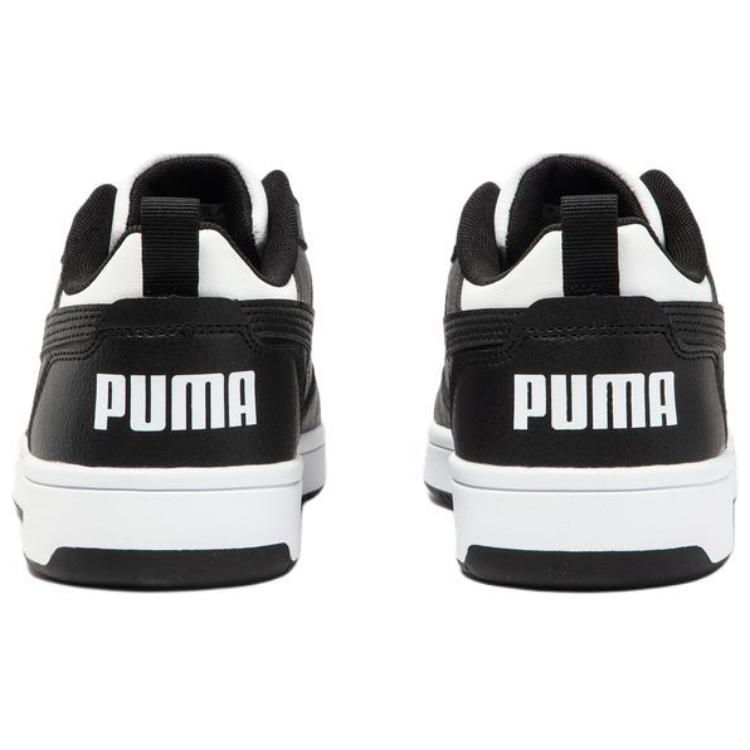 Puma Rebound V6 Ретро Повседневные Кроссовки Низкие Женские Кроссовки Белые Черные 393833-01