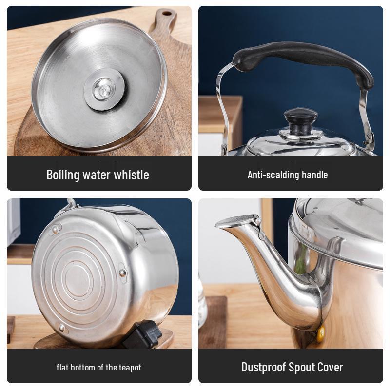 Электрический чайник из нержавеющей стали большой емкости - Быстрое кипячение для коммерческого и домашнего использования