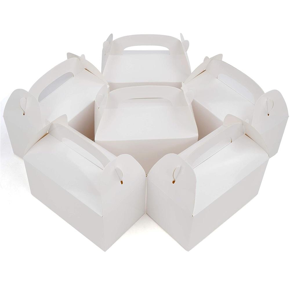 Подарочные коробки из крафт-картона с крышками и ручками (Пакет 20) - 15,74 X 8,89 x 8,89 см — удобные подарочные коробки для детских дней рождения, еды и свадеб!