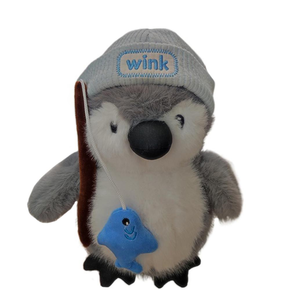 Handmade Chef Penguin Plush Doll Interactive Penguin Painter Stuffed Toys  Home Decor